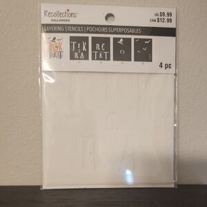Recollections Halloween Trick or Treat Stencils - Black and White